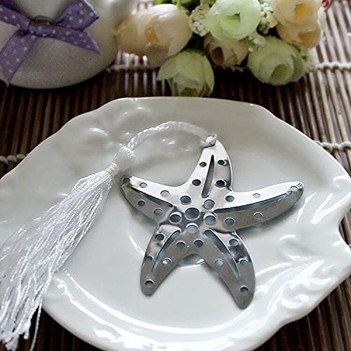 50 PCS Starfish Bookmark Beach Wedding Party Favors Bookmark Gift Decoration for Bridal Shower Wedding Favours Bonbonniere