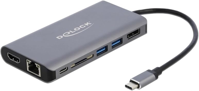 Delock USB-C 3.1 Dockingstation 4K-HDMI/DP/USB 3.0/SD/LAN/PD 3.0