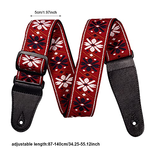 Anwangda Sangle de guitare, sangle de basse, sangle d’épaule de guitare, sangle de guitare, sangle d’épaule réglable en… - Les Beatles, Paul McCartney, John Lennon, RIngo Starr, George Harrison Anwangda Sangle de guitare, sangle de basse, sangle d'épaule de guitare, sangle de guitare, sangle d'épaule réglable en… – Image 3