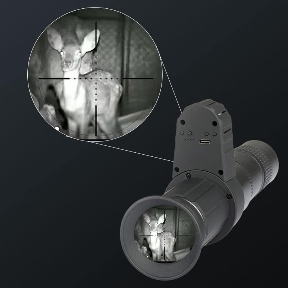 Lens,Monocular Crossing Cursor Digital Night-Visions Device Infrared Day Night Use Night-Visions Device 500M Full Black Viewing Distance 4X Digital Zoom Night-Visions Device