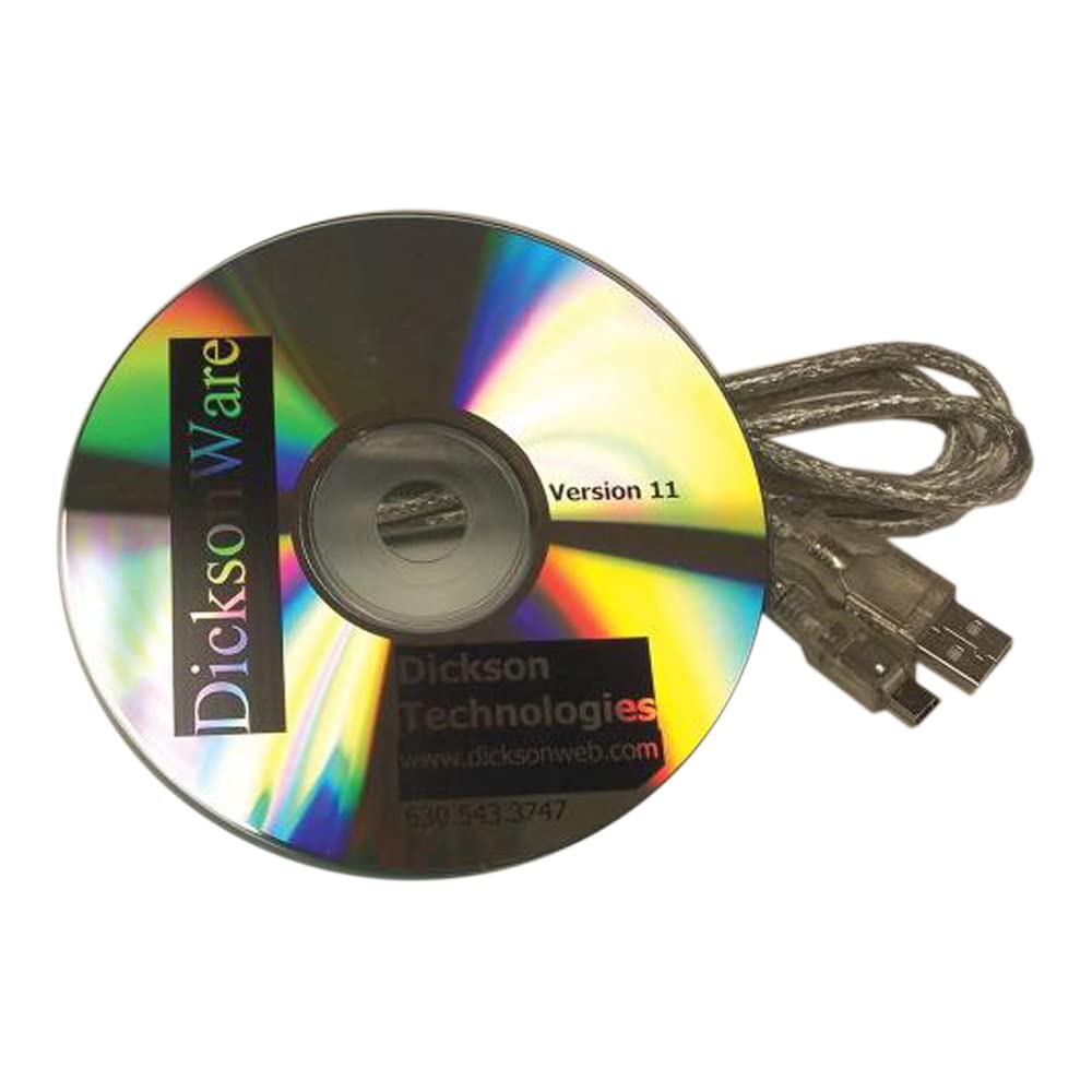 Dickson A026 Dicksonware Secure Software and USB Download Cable (21Cfr11 Compliant), Version 10