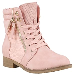 stiefelparadies stiefelparadies Damen Stiefeletten Schnürstiefeletten Worker Boots Zipper Schuhe 142054 Rosa Autol 42 Flandell stiefelparadies stiefelparadies Damen Stiefeletten Schnürstiefeletten Worker Boots Zipper Schuhe 142054 Rosa Autol 42 Flandell