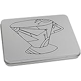porzellan dose art deco Andere Größen verfügbar 170mm x 130mm \'Art Deco Tasse\' Blechdose / Aufbewahrungsbox (TT00077632)