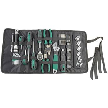 Br der Mannesmann M21170 Tool Roll Bag 65 Pieces Water-Repellent Organiser for DIY and Workshop Robust Black Dimensions 30.5   13   9 cm 2.34 kg