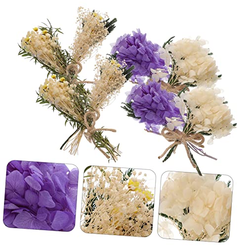 Mini ramo de flores secas para decoración y manualidades miniatura 2