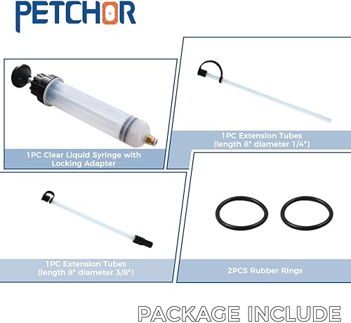 Miniatura 4 de Extractor de líquidos, jeringa de succión de 500 cc, bomba de llenado de extracción manual de jeringa de aceite, bomba de jeringa de fluido, succión