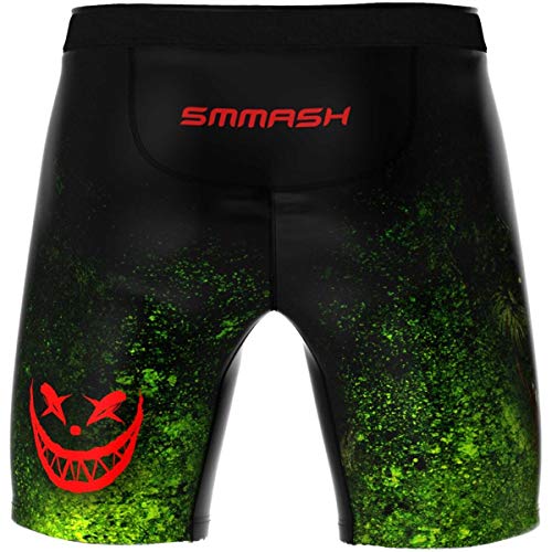 SMMASH Vale Tudo Leggins Deportivo Corto Hombre, Pantalon Deporte, Mallas Deportes Hombre para MMA Muay Thai Krav Maga BJJ, Material Transpirable y Antibacteriano - imagen 4