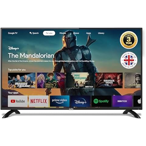 Cello Y22ZG0234 43 Inch Smart Android TV Cover