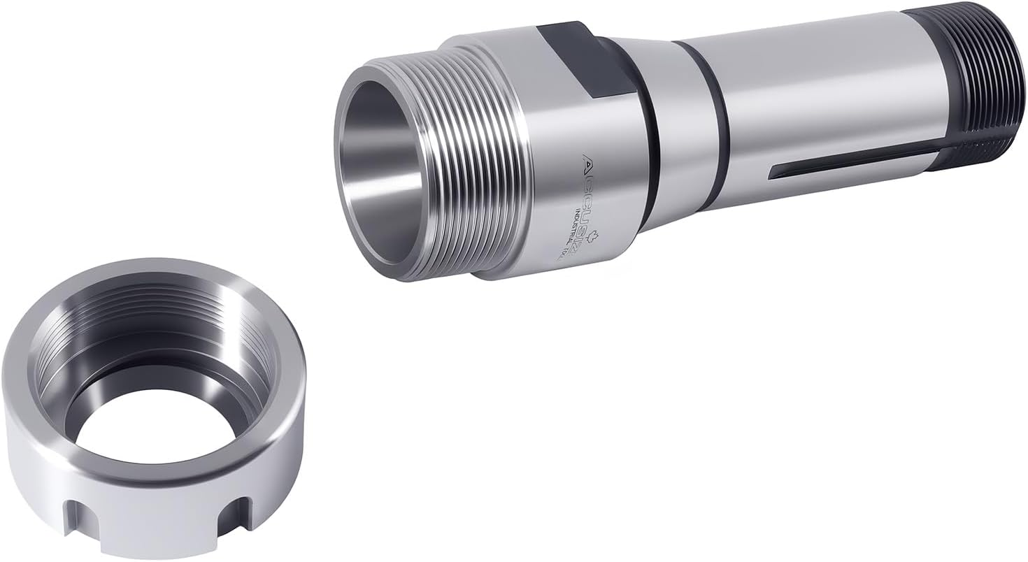 Accusize Industrial Tools 5C Shank ER32 Collet Chuck, 1.238"-20UNF External Thread, 1.041"-24UNF Internal Thread, Max T.I.R. 0.0002'' O.D to I.D., 0223-0245