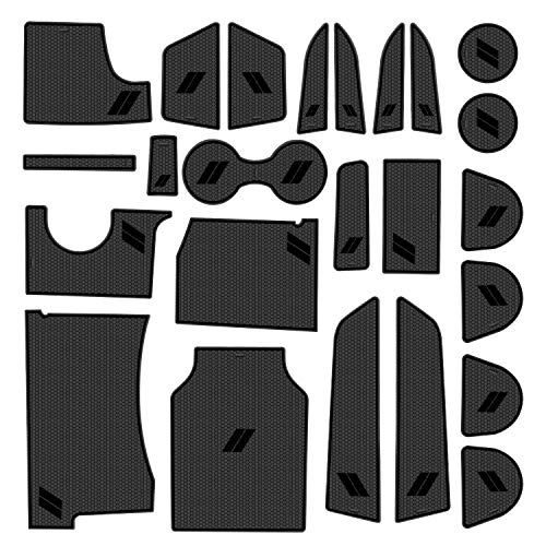 Insertos para portavasos de Dodge Charger 2015-2023, juego 24 piezas negro miniatura 1