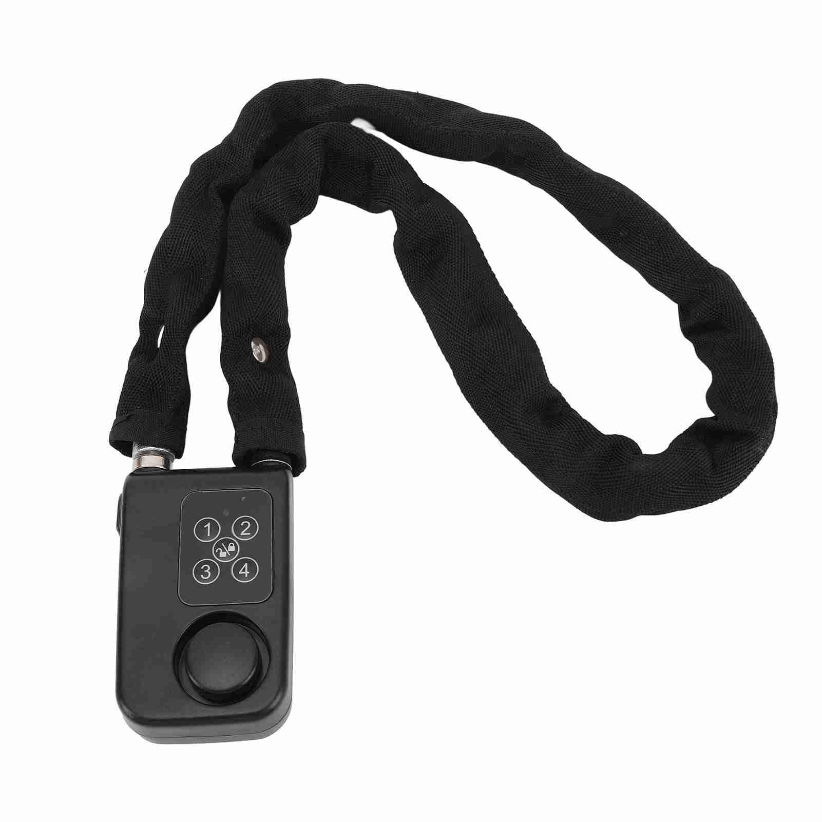 Yctze Lucchetto Digitale per Moto Antifurto con Allarme a Vibrazione da 110 DB e Accesso Senza Chiave, Blocco di Sicurezza con Password per Bagagli e Porte (BLACK)