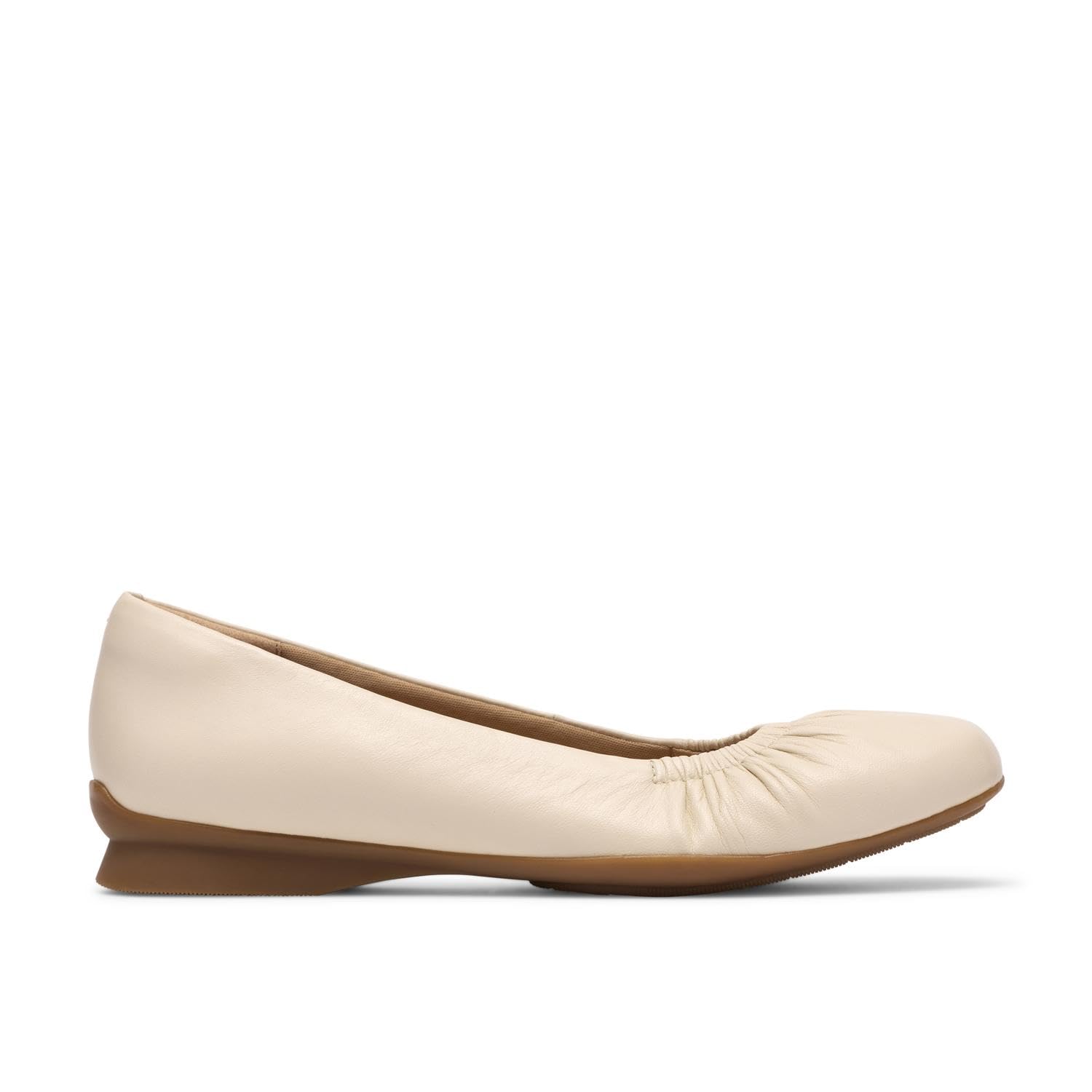 Clarks Jazmynn Lo Womens Cream Leather, 7
