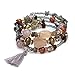 Produktbild AllRing Damen Armbänder, Vintage Quaste Harz Stein Charm Armbänder für Frauen Ethnische Multilayer Perlen Armband Böhmen Schmuck Geschenke (Type-4)