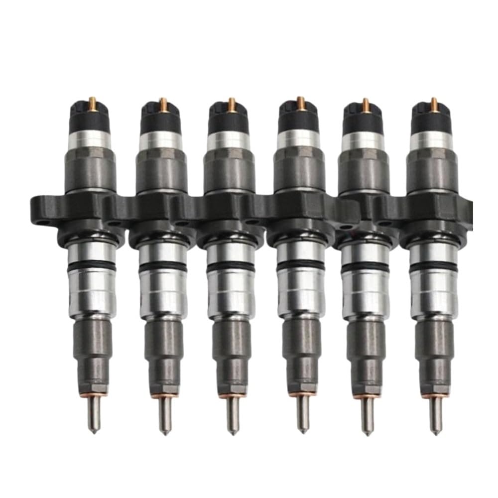 Fqqkma One Color Fuel Injectors 6Pcs Common Rail Injector 0445120007 0986435508 0 445 120 007 0445