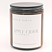 Vista 42 de River Birch Candles - Vela perfumada de almendra + miel, velas de soja de alta calidad, totalmente naturales, no tóxicas, 8.5 onzas, 40 horas