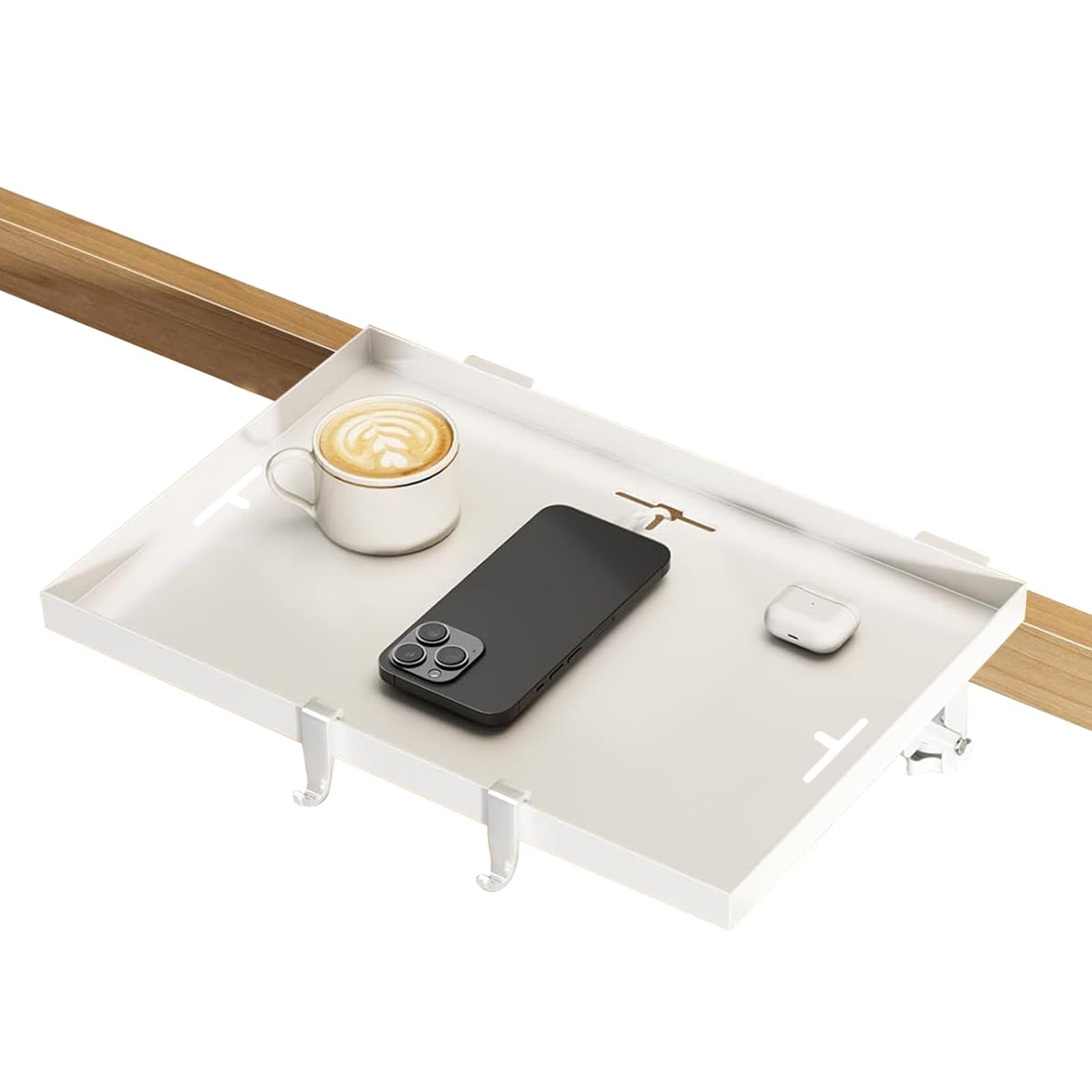 Étagère de lit pour dortoir au design épuré et table pliante de chevet durable