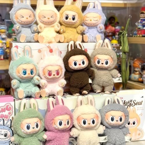 Labubu Keychain Pingente de boneca colecionável, elegante bolsa charme, mini figura para mochila, de