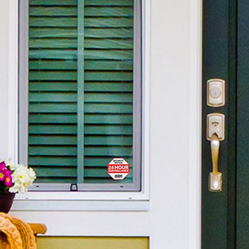 Security Sign W/ Stake & 4 Window Decal Alarm Sign (Uv Fade Proof / Coated) #TOP3