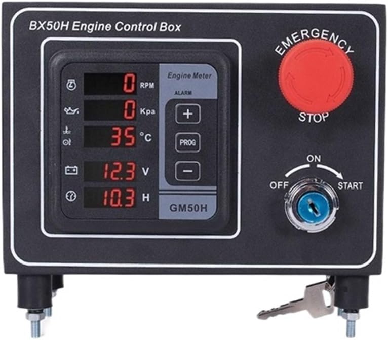 1pcs GM50H Multi-Function Generator Controller Engine Number Meter Diesel Generator Control Box Cabinet BX50H Speed Control Box(GM50H)
