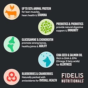 Fidelis freeze dried uncooked canine meals with superfoods for giant canine breeds 32 oz  made in usa with free vary beef grain free excessive protein for grownup or pet   cucciolini doodles