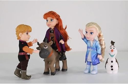 Miniatura 4 de Disney Frozen 2 Set de Regalo de Muñecas Pequeñas - Incluye Elsa, Anna, Kristoff, Olaf y Sven! 6 pulgadas