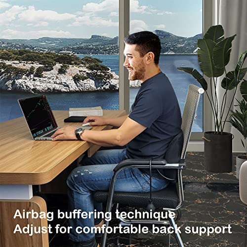 Awave Bloom Inflatable Lumbar Support Pillow For Car Seat And Office Chair, With Adjustable Internal Air System, Back Support For Home, Travel #TOP1