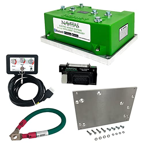 Navitas DC to AC Conversion Controller Kit for ICON Golf Carts | NEOS TAC2 600A with Bluetooth | Includes TAC2 600A Controller with Module, On The Fly Programmer and More | IP65 Rated