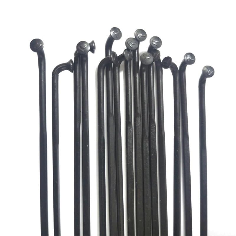 Rayons 1423 en J noirs 272mm en acier inoxydable calibre 14 pour redresser une roue voilée