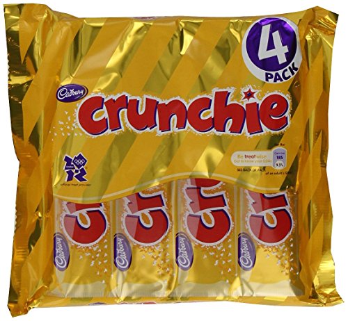 Cadbury Crunchie 4 Bars (Pack of 5, Total 20 Bars)