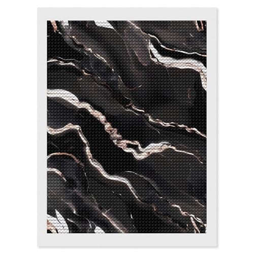 Peinture diamant noir or rose marbré pour rompre le stress avec une deco DIY