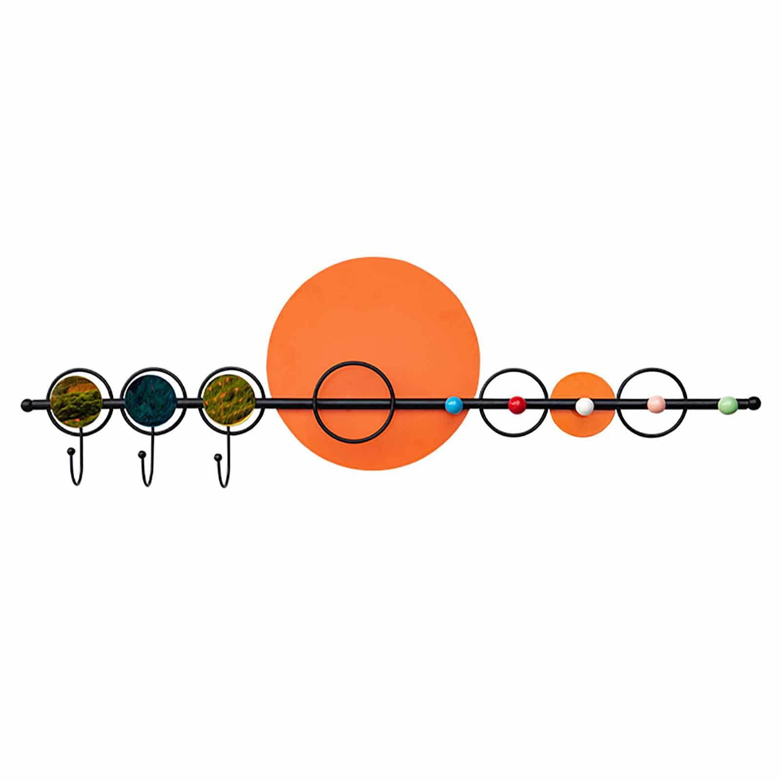 Ganchos para colgar en la pared, ganchos de pared, perchas para sombreros, perchas de baño, perchas de pared, ganchos para ropa de granja, naranja, S