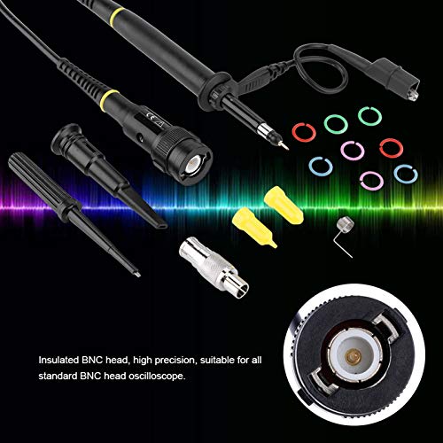 Image of Detachable Digital Oscilloscope Probe for P4250 100:1 2KV 250MHz Oscilloscope High Voltage Probe, Scope Probe 100x Scope Probe Oscilloscope Clip BNC Test Kit with