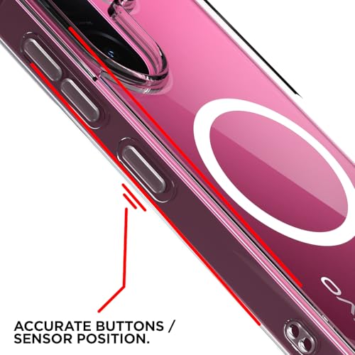 Image of Amazon Basics Back Cover for Vivo V60e 5G / Vivo V60 5G Mag-Safe Shockproof PC + TPU Protective Case Magnetic Support Bumper Case (Transparent Mag-Safe)
