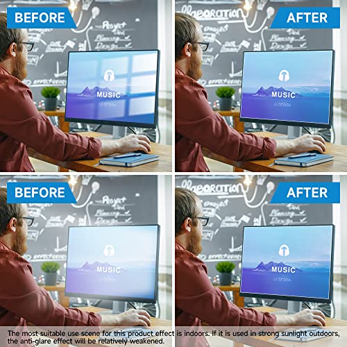 [2 Pack] 23 Inch Anti Glare (Matte) Screen Protector Compatible For All Brands Of 23" Widescreen Desktop With 16:9 Aspect Ratio Monitor [!!!Not For 16:10 Aspect Ratio Monitor] #TOP4