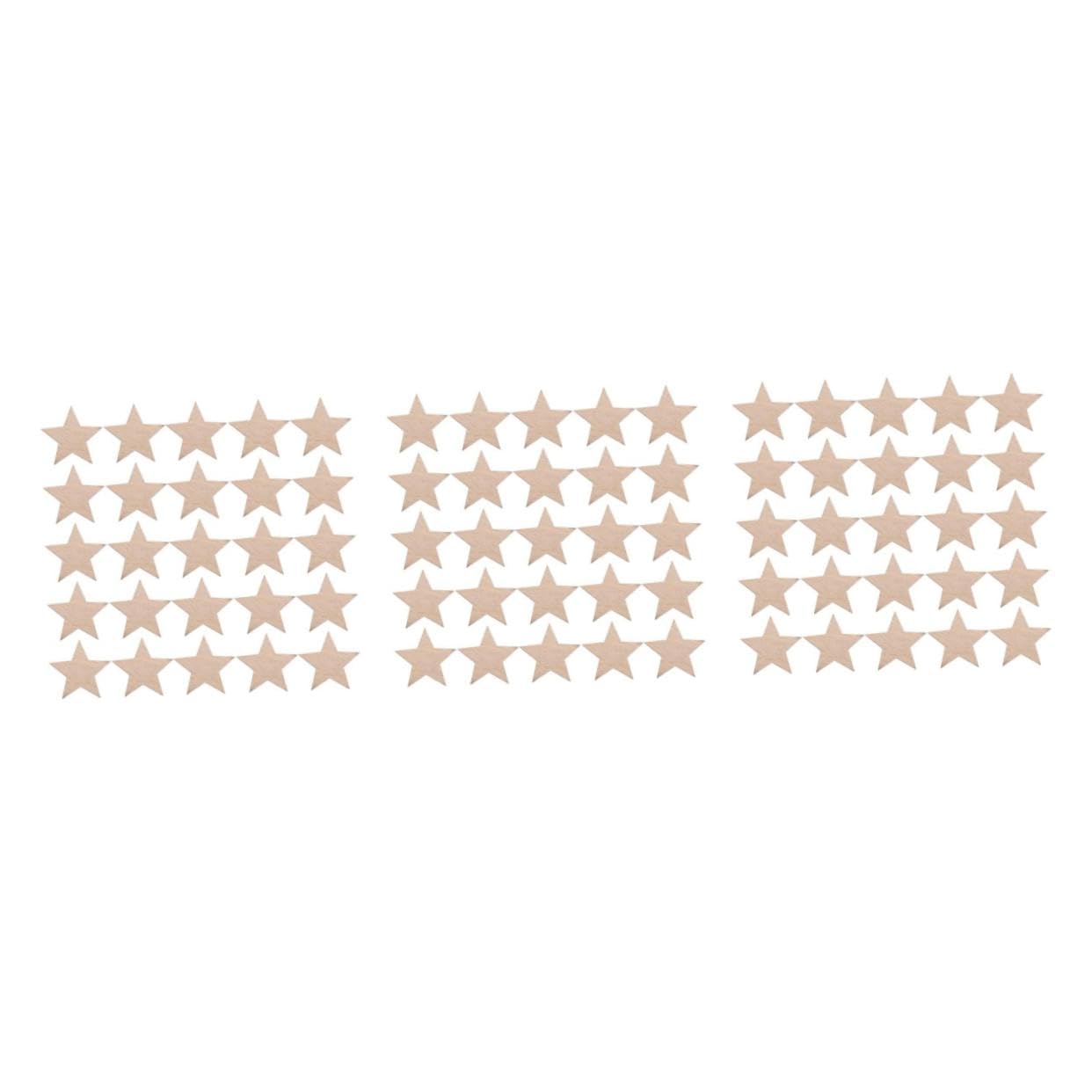 Tofficu 3 Sätze Kleine Sternornamente Aus Massivem Holz Weihnachtsschmuck Selber Machen Sternenflagge Kleine Holzsterne Ornamente Zum Basteln Stern Holzspan Hölzern Brown 25 Stück * 3