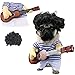 Idepet Pet Halloween Costume Funny Guitar Dog Costume Dressing Up Pet Clothes Suit for Puppy Small Medium Dogs Chihuahua Teddy Pug Christmas Party Halloween Costumes Outfit (Size M)