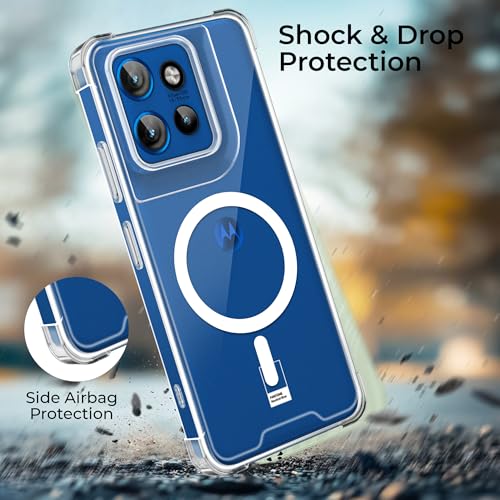 Image of A rtistque Clear Back Cover Case for Motorola Moto Edge 50 Neo 5G Compatible with Mag-Safe| Acrylic | Transparent Case | Stylish Protective Design | Moto Edge 50 Neo Back Cover - Transparent