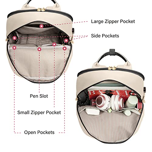 Image of LOVEVOOK Laptop Backpack for Women Girls, 15.6 Inch Waterproof Computer Backpack Student School Cute Bookbag Computer Bag