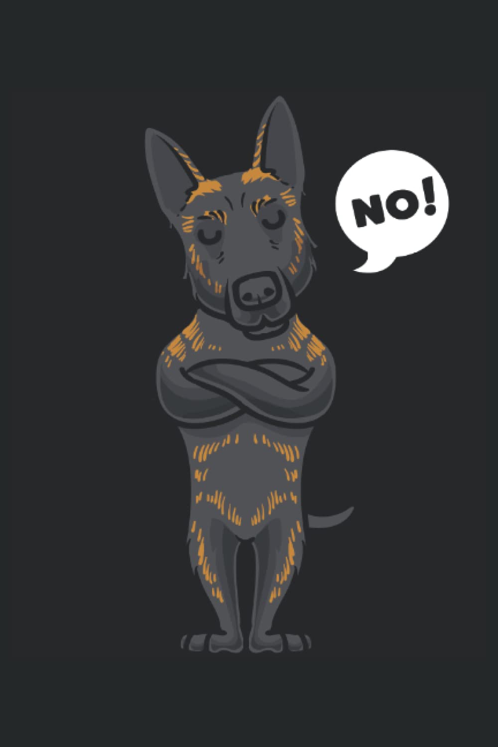 Dutch Shepherd Dog NO!: Notebook Lined | A Cool Hollandse Herdershond Design for Dog Lovers