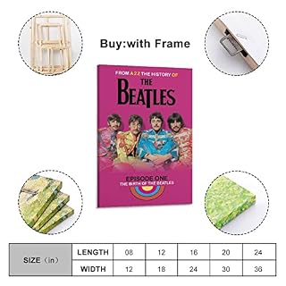 Poster décoratif sur toile Beatles Musique – Impression sur toile – Décoration murale moderne pour chambre à coucher… - Les Beatles, Paul McCartney, John Lennon, RIngo Starr, George Harrison Poster décoratif sur toile Beatles Musique - Impression sur toile - Décoration murale moderne pour chambre à coucher… – Image 2