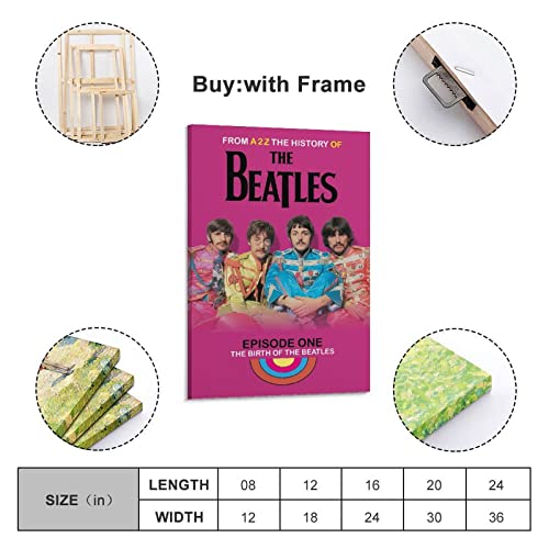 Poster décoratif sur toile Beatles Musique – Impression sur toile – Décoration murale moderne pour chambre à coucher… - Les Beatles, Paul McCartney, John Lennon, RIngo Starr, George Harrison Poster décoratif sur toile Beatles Musique - Impression sur toile - Décoration murale moderne pour chambre à coucher… – Image 3