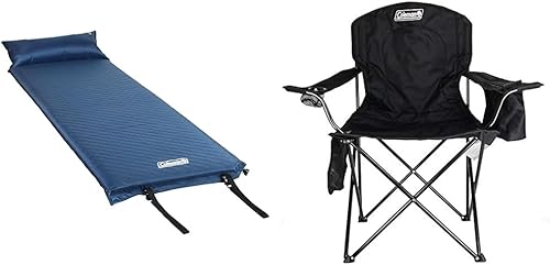 Miniatura 7 de Coleman - Almohadilla de camping autoinflable con almohada color azul