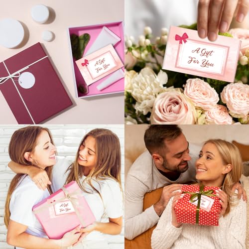 Certificados de regalo para negocios con sobres, vales en blanco para salones y bodas, 50 uds 6