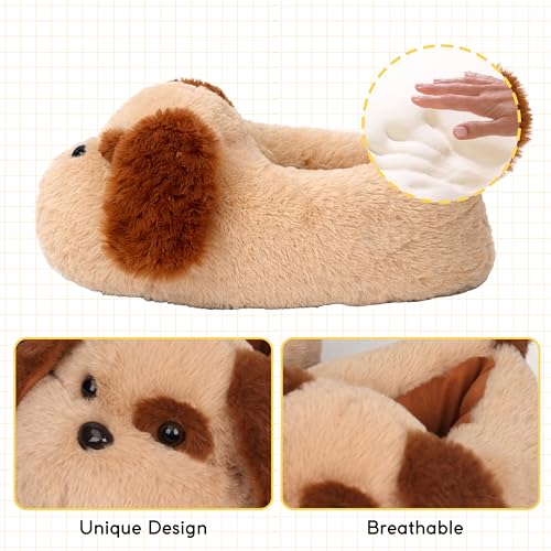 Image of Women Animal Slippers Cute Plush House Shoes Warm Novelty Cartoon | Slippers Gifts for Birthday Christmas
