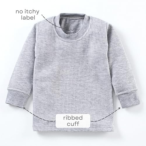 Image of The Boo Boo Club Kids Winterwear Thermal Set Full Sleeves Body Warmer Top and Pyjama Set Combo for Unisex | Suitable for Heavy Winters