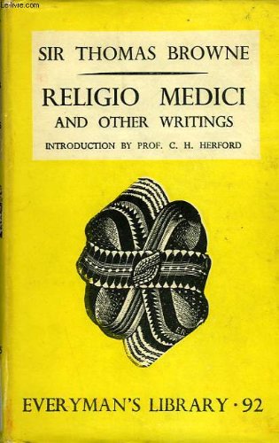 The Religio Medici and Other Writings [French] B0013B68VK Book Cover