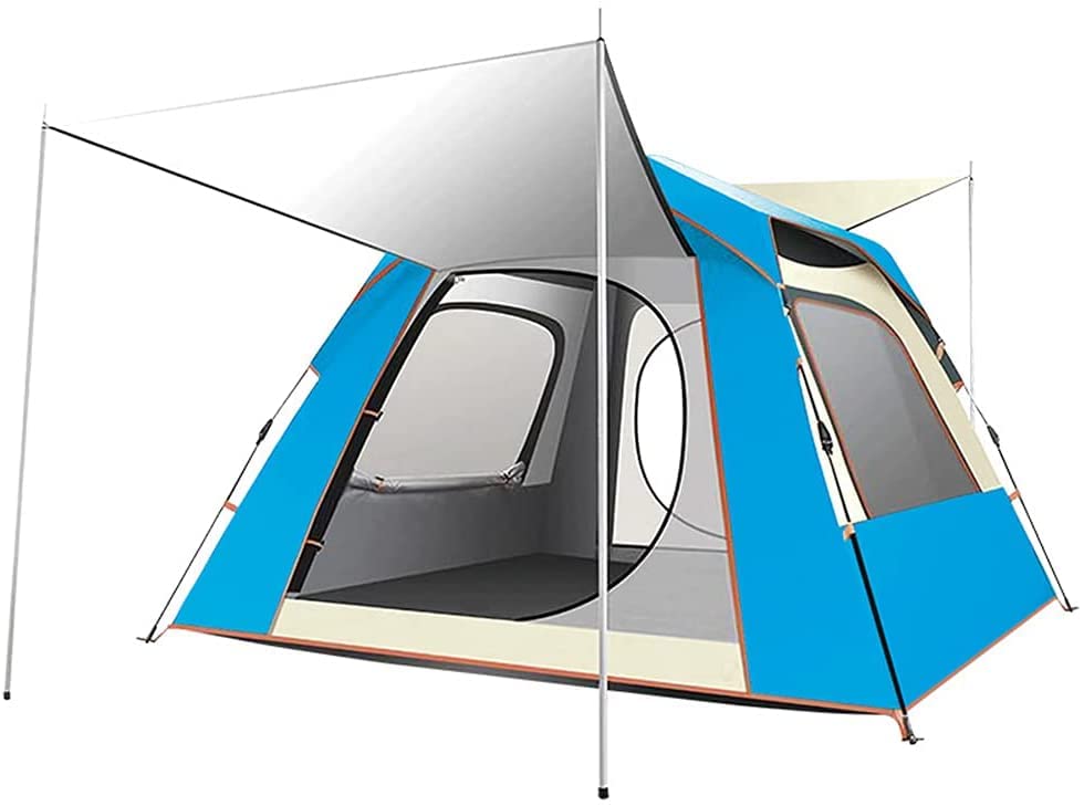 Tente camping pop-up imperméable 5-8 places légère avec sac de transport