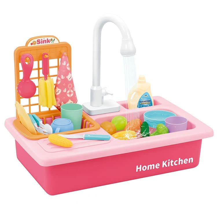 AEXONIZ TOYS Plastic Kids Play Kitchen Sink/Washbasin with Running Water,Kids Play Kitchen Toy Sink Electronic Dishwasher,Pretend Role Play Kitchen Toys Set(Random Color)(Pack of 1) (B0BTVZR7W6) Amazon Price History, Amazon Price Tracker