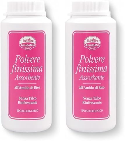 Amidomio Euphidra Polvere Finissima, Bianco E Fucsia, 100 g (Confezione da 2)