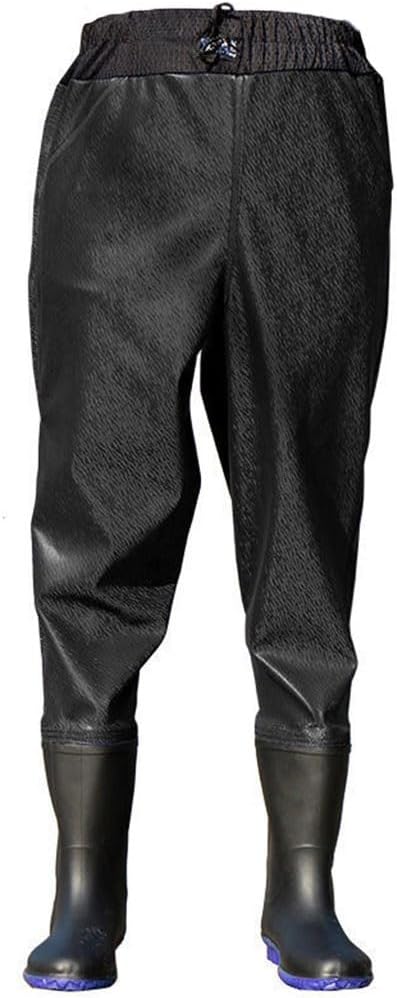 Hip Waders PVC Waterproof Hip Wading Pants with Boots, Suitable for Outdoor Fishing/transplanting/car Washing/Camping